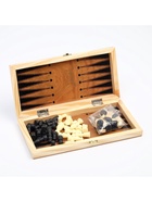 Шахматы нарды шашки «Цейтнот», 3 в 1, классические, 24×24 см - Фото 4