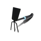 Мотыжка комбинированная, длина 30 см, 3 зубца, пластиковая ручка, Greengo - Фото 1