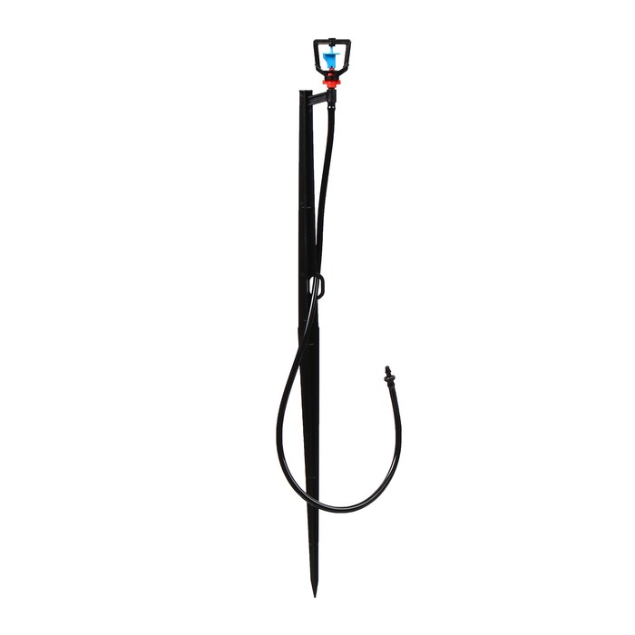 Форсунка-ороситель разбрызгивающая для капельного полива, h=56 см, с пикой, пластик, Greengo