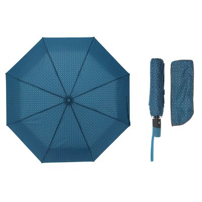 Зонт полуавтоматический "Молекула", R=55см, цвет синий