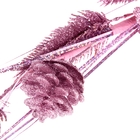 цветы искусственные блеск 65 см шишки розовый - Фото 2