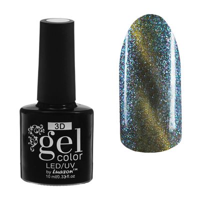 Гель-лак для ногтей 3D, трёхфазный LED/UV, под магнит, 10мл, цвет 6-009 хамелеон космос