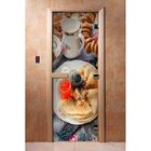 Дверь с фотопечатью, стекло 8 мм, размер коробки 190 × 70 см, левая, цвет А059 - фото 297880392