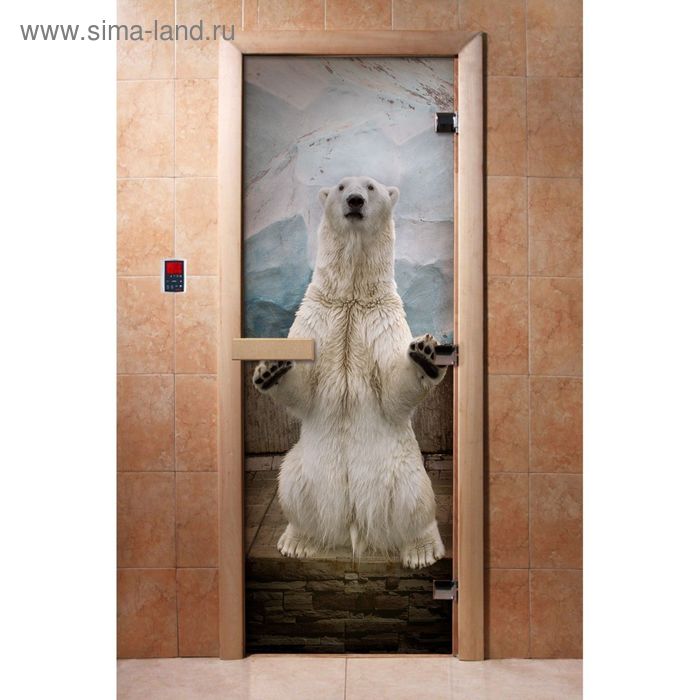 Дверь с фотопечатью, стекло 8 мм, размер коробки 190 × 70 см, левая, цвет А063 - Фото 1
