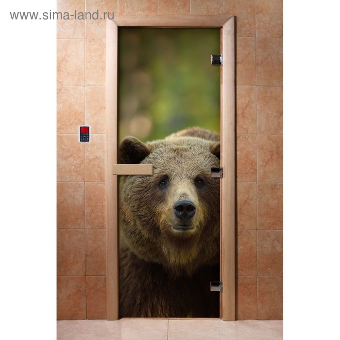 Дверь с фотопечатью, стекло 8 мм, размер коробки 190 × 70 см, левая, цвет А065 - Фото 1