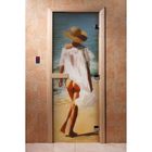 Дверь с фотопечатью, стекло 8 мм, размер коробки 190 × 70 см, левая, цвет А013 - фото 298636687