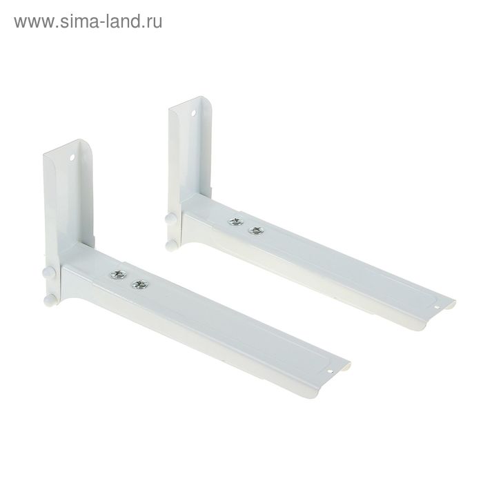 Кронштейн MART 02М, для микроволновой печи, регулируемый, до 40 кг, 300-420 мм, белый - Фото 1