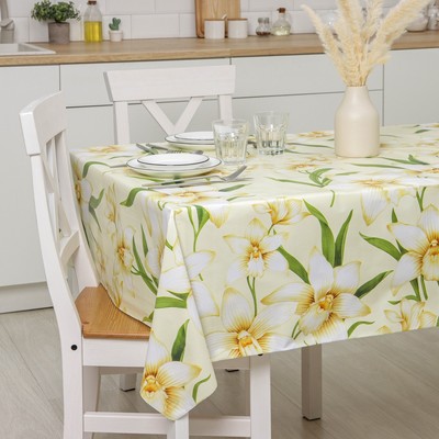 Клеёнка на стол Доляна, на нетканой основе, ширина 137 см, общая толщина 0.19 мм, рулон 20 м