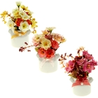 композиция мини стиль 14*8 см бантик бусинка розы - Фото 2