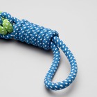 Игрушка канатная плетеная с ручкой, 120 г, до 31 см, микс цветов - Фото 4