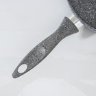 Сковорода Stone Pan, d=24 см, пластиковая ручка, антипригарное покрытие, цвет серый - Фото 4