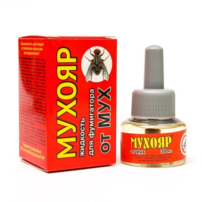 Дополнительный флакон-жидкость от мух «Мухояр», флакон, 30 мл