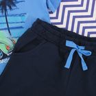 Комплект для мальчика (футболка, шорты), рост 122 см, цвет синий CSK 9633 - Фото 6