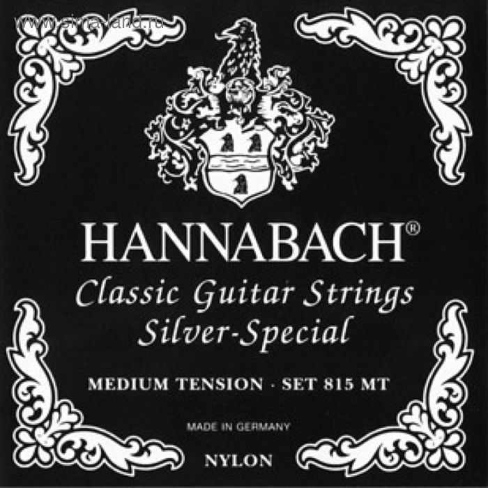 Струны для классической гитары Hannabach 815MT Black SILVER SPECIAL - Фото 1