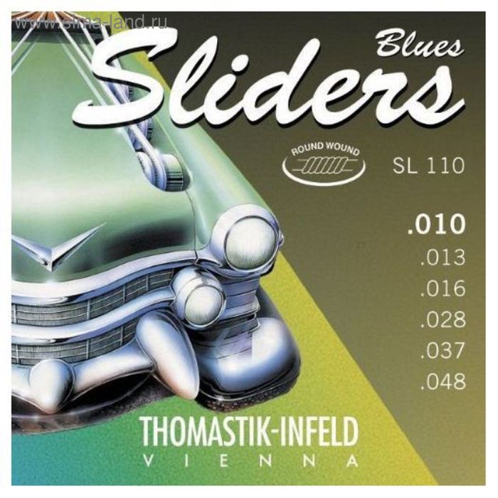 Струны для электрогитары Thomastik SL110 Blues Sliders - Фото 1