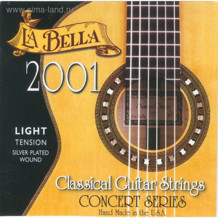 Струны для классической гитары La Bella 2001L 2001 Light Tension - Фото 1