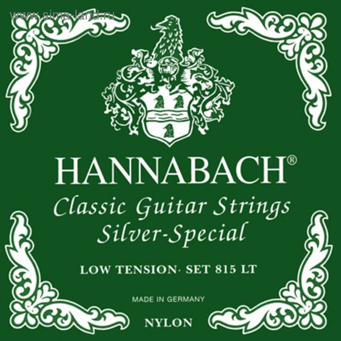Струны для классической гитары Hannabach 815LT Green SILVER SPECIAL - Фото 1