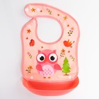 Нагрудник для кормления непромокаемый на кнопке, с супер-карманом, МИКС - Фото 3