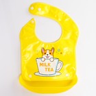 Нагрудник для кормления непромокаемый на кнопке, с супер-карманом, МИКС - Фото 2