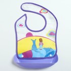 Нагрудник для кормления непромокаемый на кнопке, с супер-карманом, МИКС - Фото 5