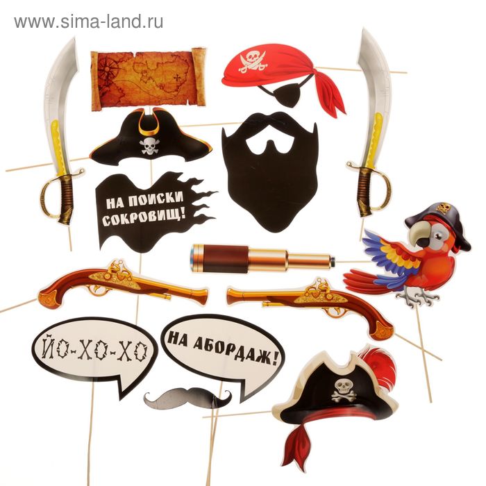 Набор фотобутафории "Пиратская вечеринка" - Фото 1