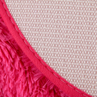 Коврик для ванной овальный Доляна «Пушистик», 40×60 см, цвет светло-розовый - Фото 2