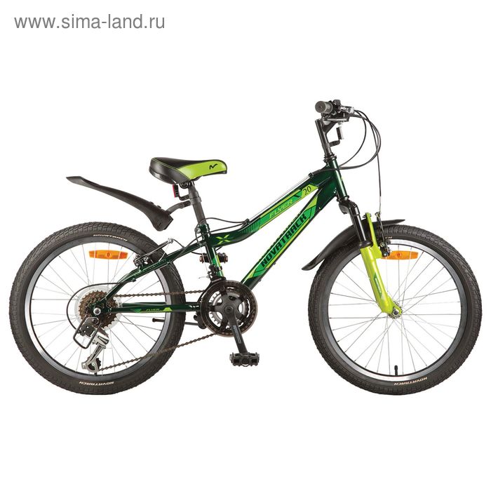 Велосипед 20" Novatrack Flyer, 2017, 12 ск., цвет зелёный - Фото 1
