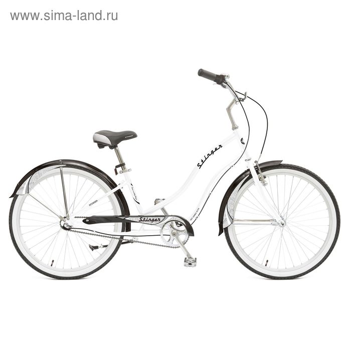 Велосипед 26" Stinger Cruiser NEXUS Lady, 2015, цвет белый, размер 18"