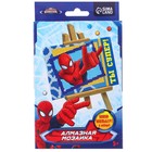 Алмазная мозаика с частичным заполнением для детей «Человек-паук», 16 х 10,5 см - Фото 2