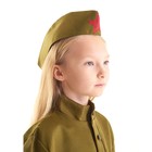 Костюм военного «Солдаточка», гимнастёрка, ремень, пилотка, юбка на резинке, 8-10 лет, рост 140-152 см - Фото 3