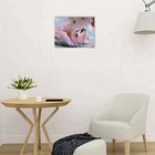Картина на холсте "Лебеди под цветами" 30х40 см - Фото 2