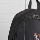 Рюкзак молодёжный на молнии, 1 отдел, наружный карман, цвет чёрный - Фото 4