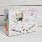 3D ручка 3Dali Plus (KIT FB0021B), ABS и PLA, голубая ( + трафарет и пластик) - Фото 9