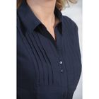 Рубашка женская 8030а, размер 46, рост 164 см, цвет синий - Фото 3
