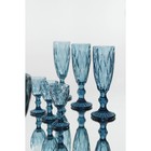 Бокал стеклянный для шампанского Magistro «Круиз», 160 мл, 7×20 см, цвет синий - Фото 7