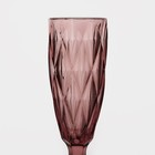 Бокал из стекла для шампанского Magistro «Круиз», 160 мл, 7×20 см, цвет розовый - Фото 4