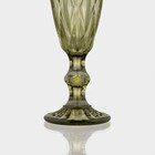 Бокал для шампанского Magistro «Круиз», 160 мл, 7×20 см, стекло, зелёное - Фото 4