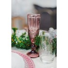 Бокал из стекла для шампанского Magistro «Ла-Манш», 160 мл, цвет розовый - фото 4570823