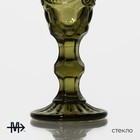 Бокал из стекла для шампанского «Ла-Манш», 160 мл, 7×20 см, цвет зелёный - Фото 2
