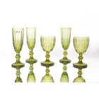 Бокал из стекла для шампанского «Ла-Манш», 160 мл, 7×20 см, цвет зелёный - Фото 7