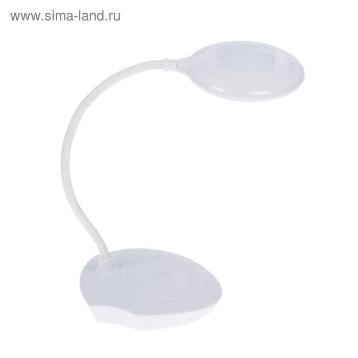 Лампа настольная "Тарелка" 15xLED (от USB 3 режима АКБ) 29х14х14 см - Фото 1