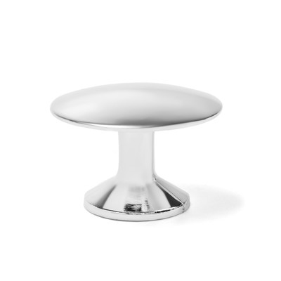 Ручка-кнопка ТУНДРА РК002, цвет хром