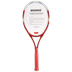 Ракетка для большого тенниса BOSHIKA 768 тренировочная, алюминиевая, 352 г, в чехле, цвет красный - Фото 2