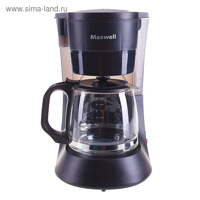 Кофеварка Maxwell MW-1650, капельная, 600 Вт, 0.6 л, чёрная - Фото 1