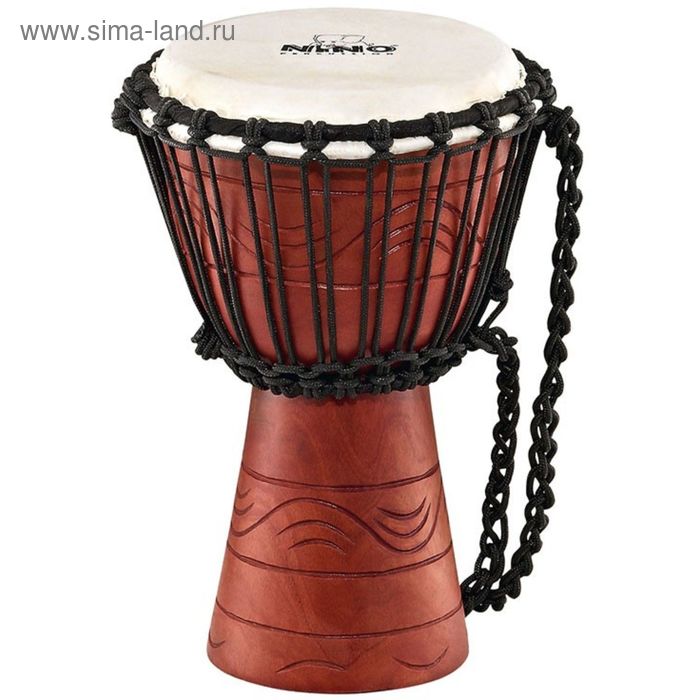 Джембе MEINL NINO-ADJ2-XS африканский детский Mahogany Wood, мембрана натуральная, веревки - Фото 1