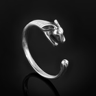 Кольцо "Зайя", размер 18, черненое серебро - Фото 1