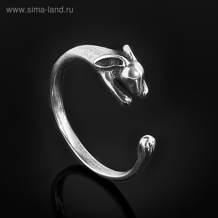 Кольцо "Зайя", размер 18, черненое серебро - Фото 1