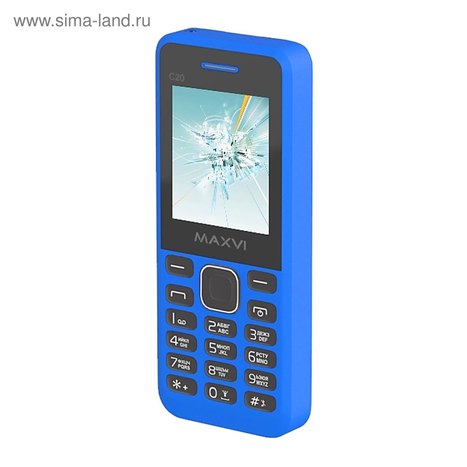 Сотовый телефон Maxvi C20 Blue, без СЗУ в комплекте (2339763) - Купить по  цене от 545.00 руб. | Интернет магазин SIMA-LAND.RU