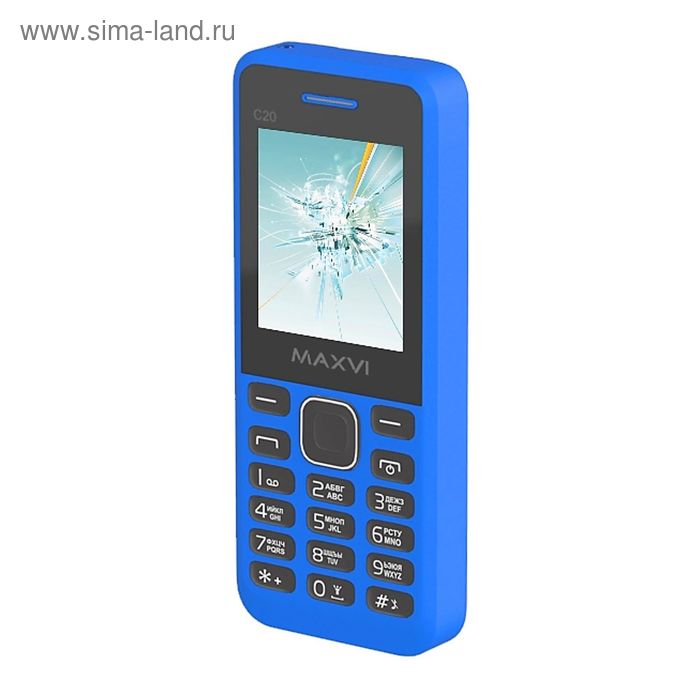 Сотовый телефон Maxvi C20 Blue, без СЗУ в комплекте - Фото 1