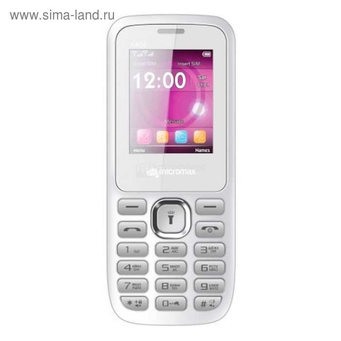 Сотовый телефон Micromax X406 White - Фото 1